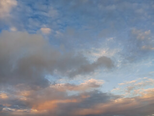 dramatic sky with clouds