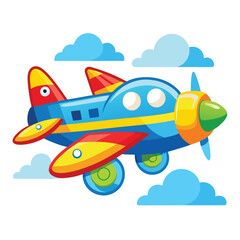 Aeroplan vector image on white background