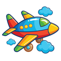 Aeroplan vector image on white background