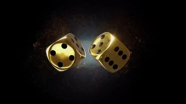 dice on black