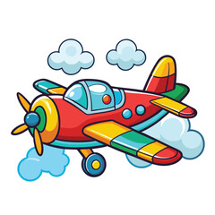 Aeroplan vector image on white background