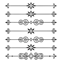 Stylish Line Dividers and Flourish Ornament Collection