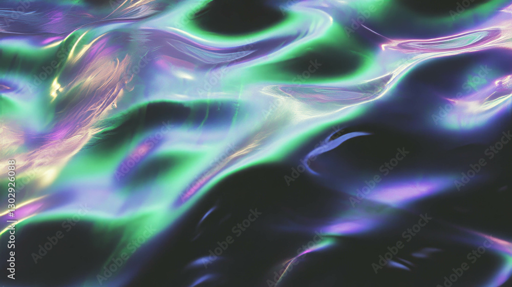 Poster aurora borealis overlay texture with flowing colors for design backgrounds