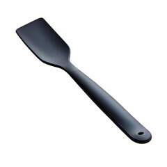 Fototapeta premium Black plastic ice cream scoop, close up.