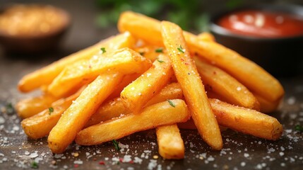 french fries isolated,cartoon illustration