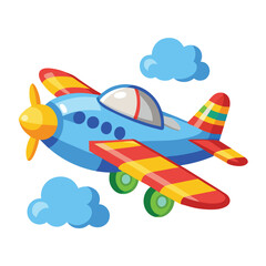 Aeroplan vector image on white background