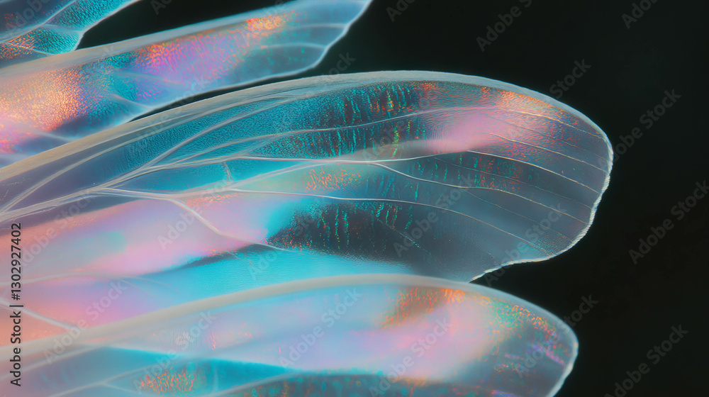 Aufkleber captivating butterfly wing texture with intricate patterns in vibrant colors