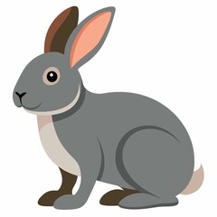 vector illustration of a rabbit isolated with background