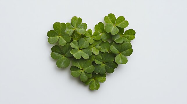 Heart Shape Made of Clovers / クローバーで作ったハート
