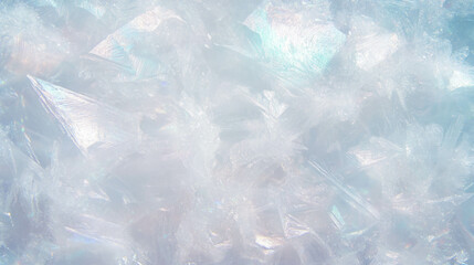 Obraz premium Delicate frost patterns texture for winter design and decoration