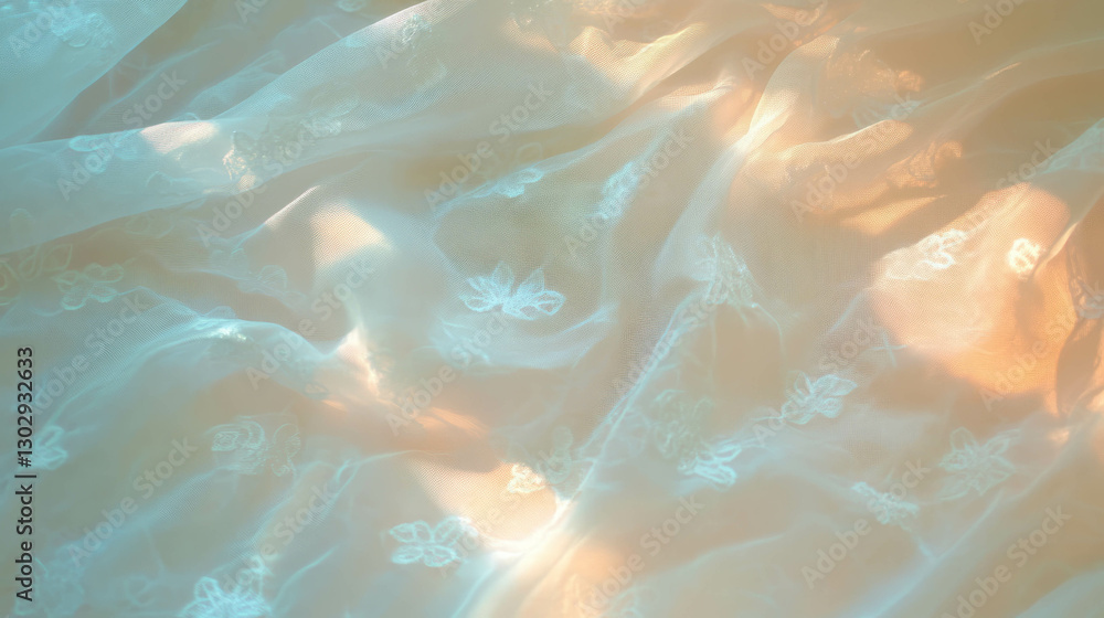 Aufkleber delicate lace overlay texture with intricate floral patterns for elegant design
