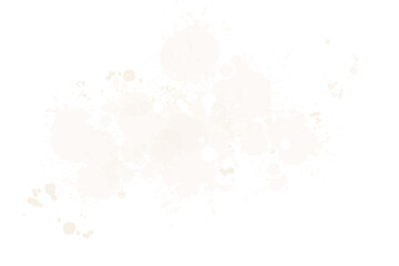 Elegant White Ink Droplets and Blotches on Transparent PNG Background
