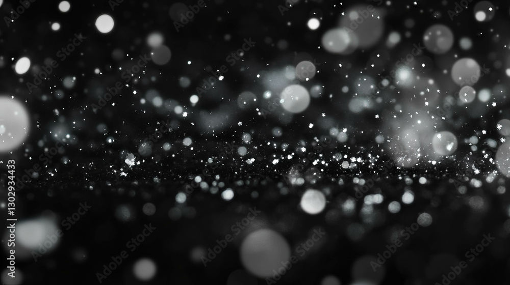 Poster overlay texture of falling snow with delicate flakes for winter designs