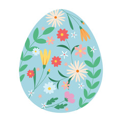 Beautiful Easter Egg Illustrations with Flowers, Bees, and Bows