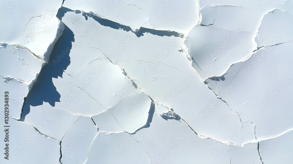 Poster abstract overlay texture of fine cracks on white painted surface for design and decoration