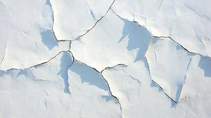 Abstract overlay texture of fine cracks on white painted surface for artistic background design
