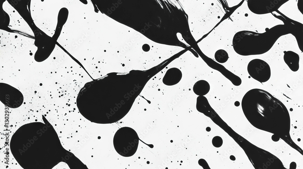 Poster abstract ink splatters texture design for creative art projects