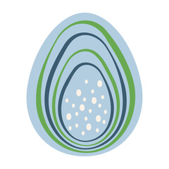 Easter Egg Illustrations with Bunnies, Hearts, Flowers, and Patterns