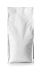 Vertical food packaging isolated on white background, offering an ideal canvas for displaying product packaging design in professional and elegant manner