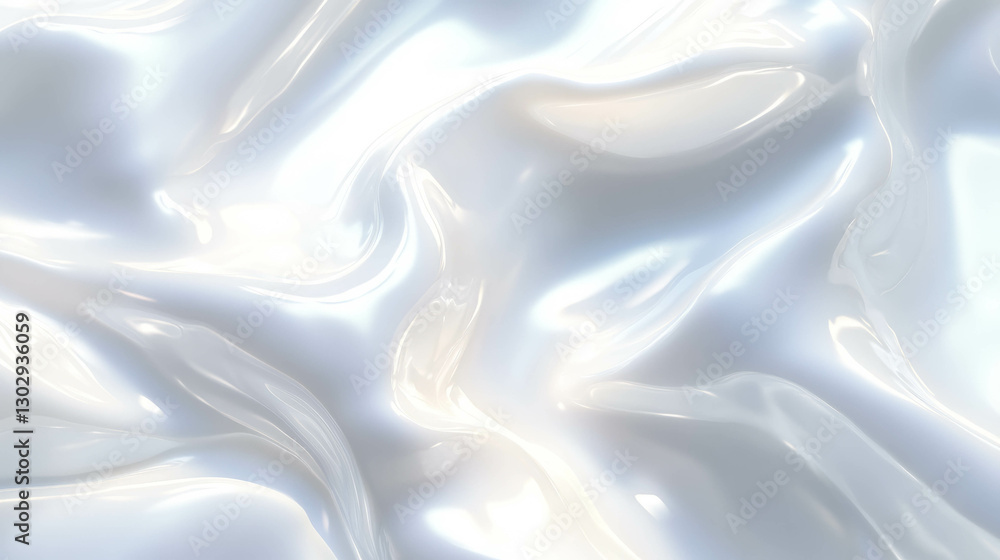 Poster Flowing milk texture with subtle ripple effect for elegant design and backgrounds
