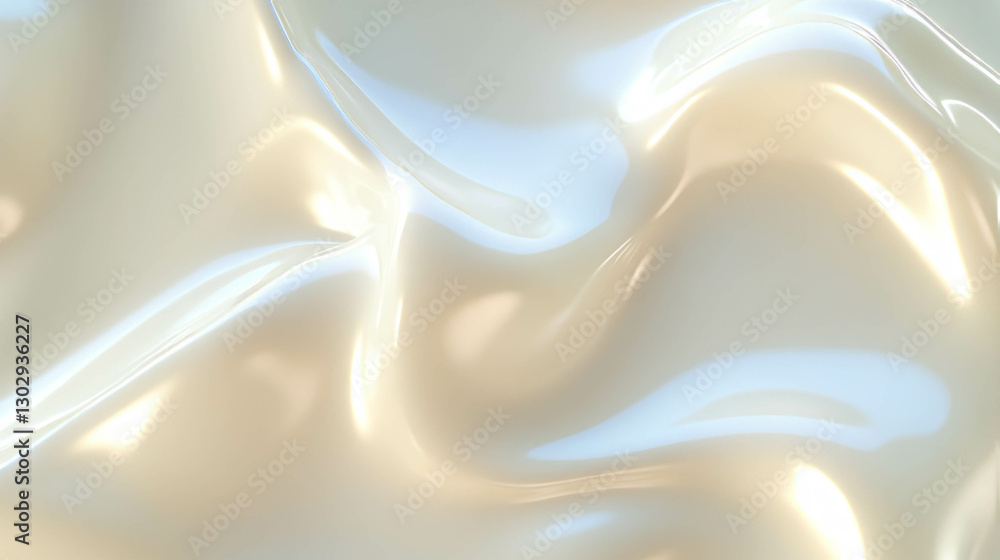 Poster flowing milk texture with subtle ripple for creative background design