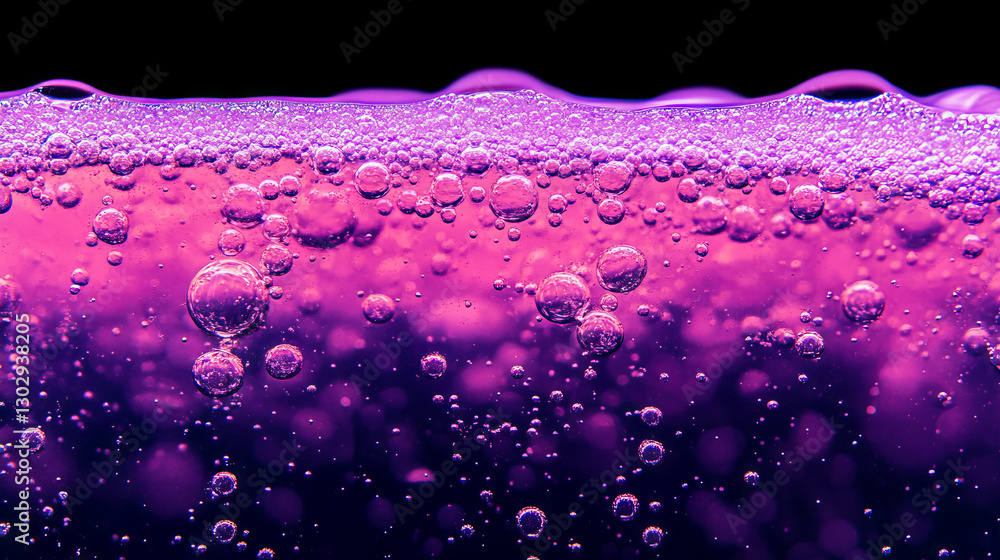 Poster vibrant grapes soda with bubbles and texture for refreshment themes