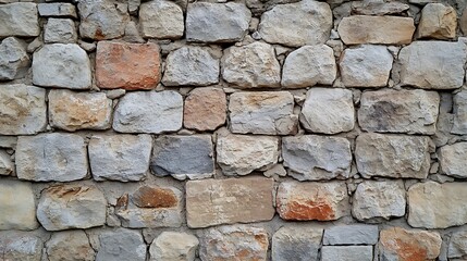 Fototapeta premium Rough Stone Wall Texture / 荒い石垣のテクスチャ