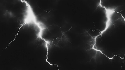 Dynamic lightning overlay texture with bright white flashes for creative design