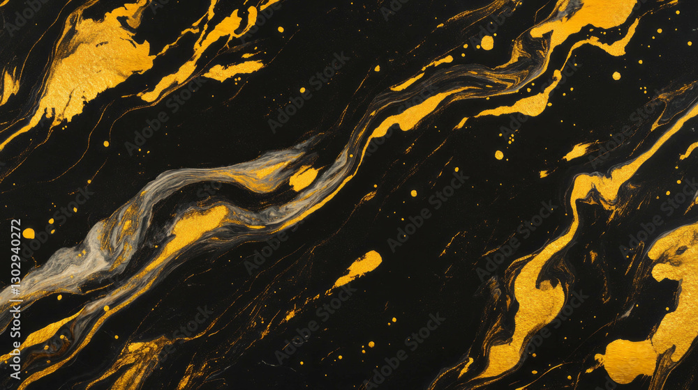 Poster abstract marble texture with gold veins for artistic background design