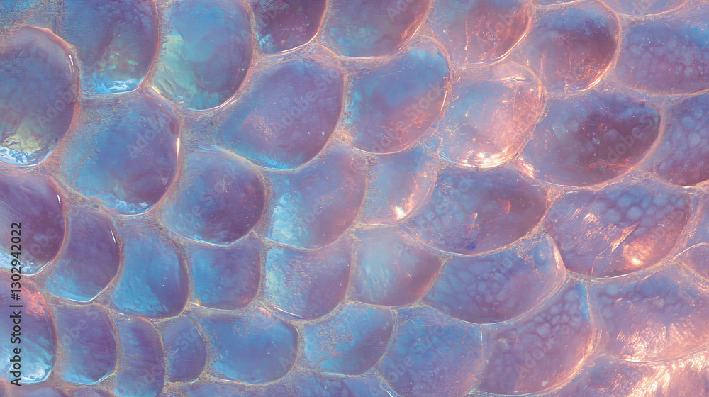 Aufkleber Iridescent reptile scale texture background for creative design projects
