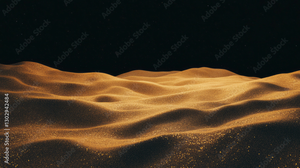 Poster golden sands texture with subtle fine grain details for design and decoration