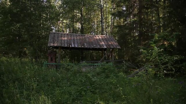 The grave of the abbess of the Old Believers' skete. Komarovsky hermitage