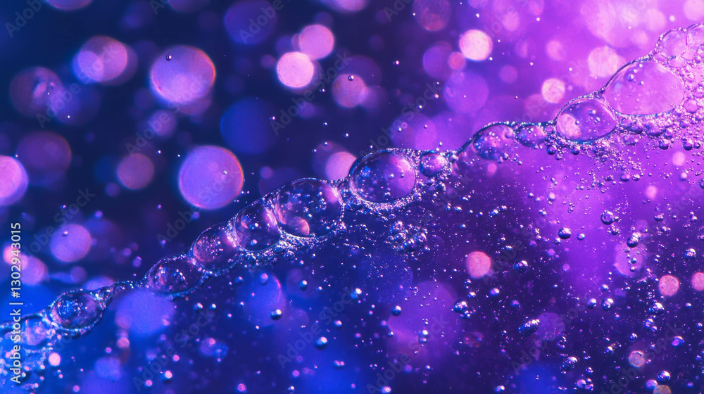 Poster vivid bubbly abstract background with sparkling grape juice texture