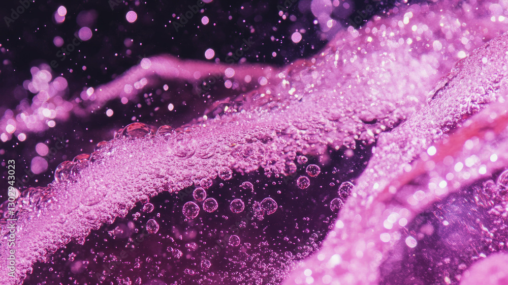 Aufkleber sparkling grape juice texture with bubbles for creative design