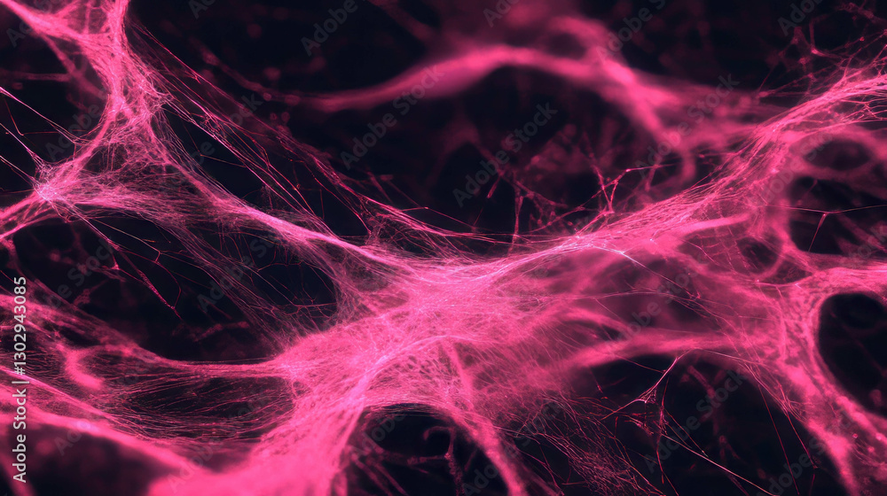 Aufkleber Intricate spiderweb texture with delicate threads in abstract design