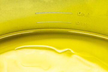melting paraffin in a wax machine, close-up. melted wax. melted paraffin. paraffin melting bath. 
