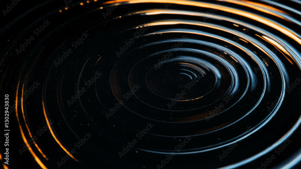Poster Abstract overlay texture of concentric tree ring patterns