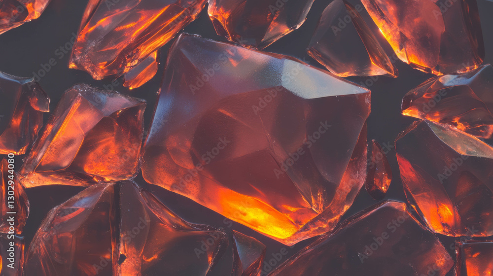 Poster volcanic glass shards texture with sharp edges for creative design projects