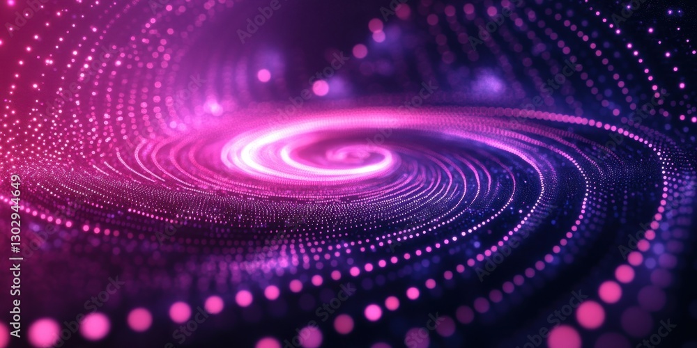 Aufkleber captivating abstract representation of a spiraling galaxy of colorful lights and patterns