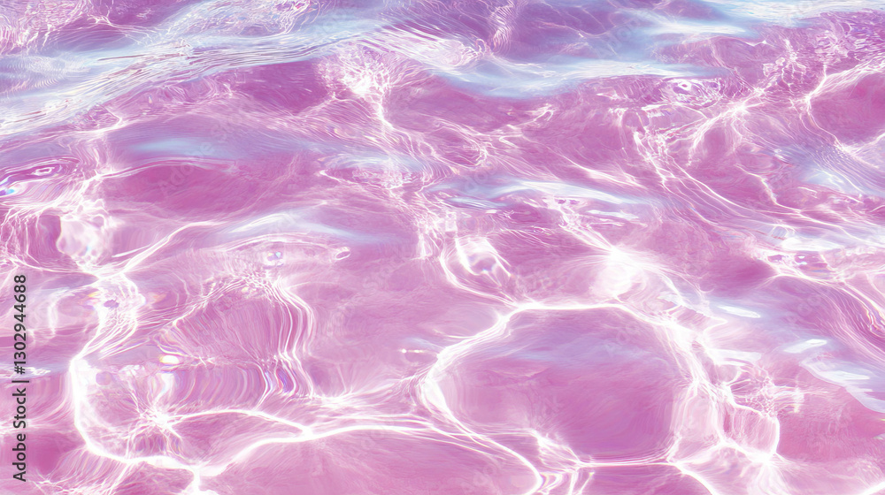 Poster smooth pink water texture from top front view for design and decoration