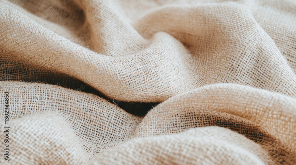 Poster natural burlap texture with coarse fibers for crafting and design projects