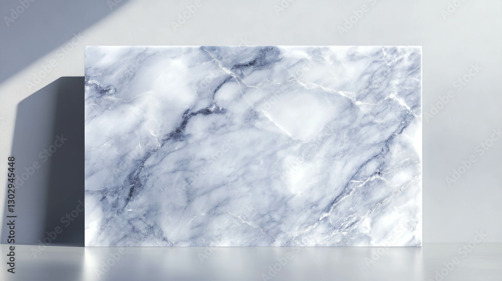 Poster Elegant smooth polished marble with subtle veining for interior design and architecture