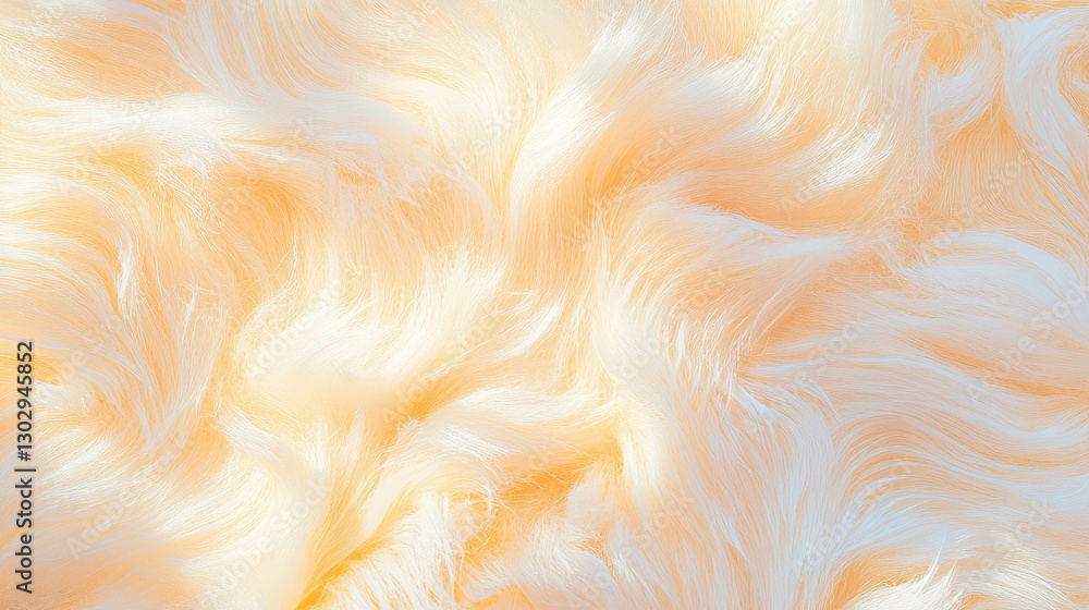 Aufkleber soft textured fur with fine hairs in varied colors for background design