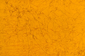 blank crumpled yellow paper for background