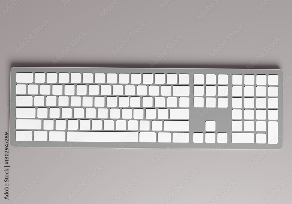 Poster computer keyboard. device for entering information for pc. keyboard with empty buttons. computer acc