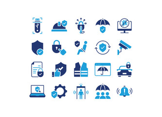 set of security icons, protection, privacy, 