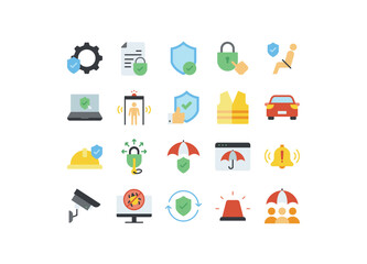 set of security icons, protection, privacy, 