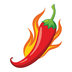 red chili firing vector images on white background 