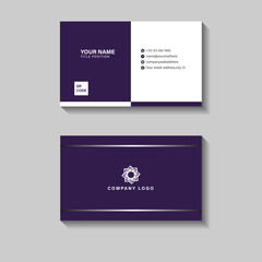 Elegant purple business card design