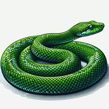 Green snake (2)